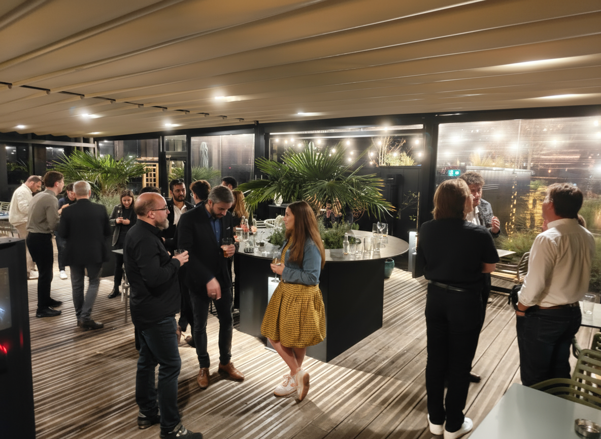 Réseautage Lille terrasse Mesa rooftop afterwork soirée networking entrepreneurs